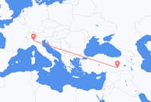 Flyreiser fra Diyarbakir, til Milano