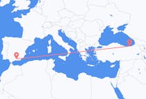 出发地 土耳其出发地 特拉布宗目的地 西班牙格拉纳达的航班