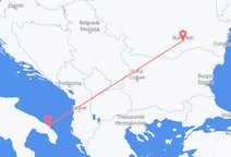 Flyg från Brindisi, Italien till Bukarest, Rumänien