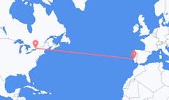 Flyreiser fra Kingston, Canada til Lisboa, Portugal
