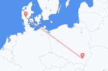 Flights from Rzeszow to Billund