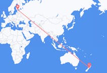 Flyg från Wellington, Nya Zeeland till Helsingfors, Finland