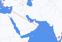 Flyreiser fra Madurai, India til Bodrum, Tyrkia