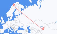 Flyreiser fra Aksu City, Kina til Kiruna, Sverige