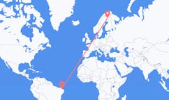 Flyreiser fra Aracati, Brasil til Kittilä, Finland
