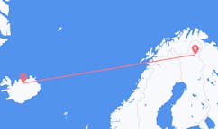 Flights from the city of Ivalo to the city of Akureyri