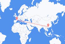 Flyreiser fra Liuzhou, Kina til Toulouse, Frankrike