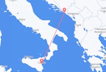 Flights from Dubrovnik in Croatia to Catania in Italy