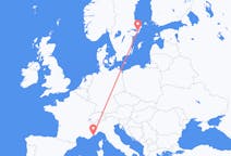 Flights from from Nice to Stockholm