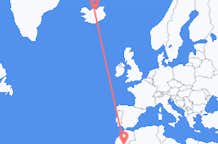 เที่ยวบิน จาก ซาโกร่า, โมร็อกโก ไปยัง อคูเรย์รี่, ไอซ์แลนด์