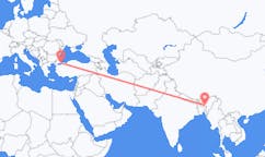 Lennot Shillongista, Intia Istanbuliin, Turkki