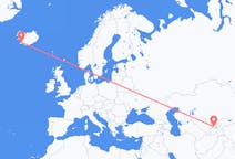 出发地 塔吉克斯坦苦盏目的地 冰岛雷克雅未克的航班