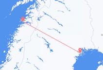 スウェーデンのルレオからから、ノルウェーのボードーまでのフライト