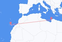 Flights from Benghazi to Tenerife