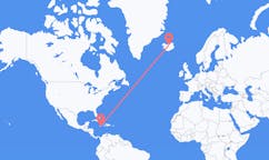 Flights from Kingston, Jamaica to Akureyri, Iceland