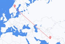 Flights from Jaipur, India to Östersund, Sweden