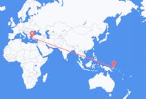 Flyreiser fra Rabaul, Papua Ny-Guinea til Izmir, Tyrkia
