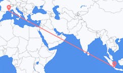 Flyg från Bandar Lampung, Indonesien till Toulon, Frankrike