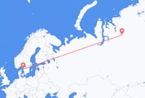 Flyg från Norilsk till Göteborg