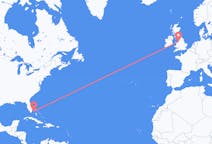 Flyrejser fra Bimini, Bahamas til Liverpool, England