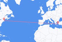 Flyrejser fra Boston, USA til Ikaria, Grækenland