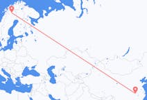 Flights from Wuhan, China to Kiruna, Sweden