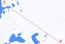 Vluchten van Andizan, Oezbekistan naar Tampere, Finland