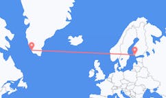 Flyg från Åbo, Finland till Paamiut, Finland