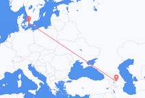 Vluchten van Gəncə, Azerbeidzjan naar Kopenhagen, Denemarken