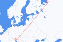 Fly fra Arkhangelsk til Venezia