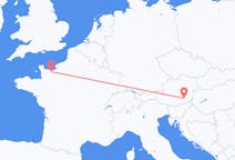 Flights from Caen, France to Graz, Austria