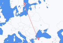 Flights from Eskişehir to Stockholm