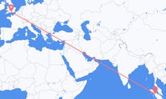 印度尼西亚出发地 西宝龙宝龙飞往印度尼西亚目的地 南安普敦的航班