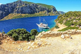 Excursión en barco a la isla del mar Egeo con todo incluido de alta calidad desde Marmaris