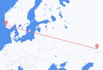 Fly fra Orenburg til Stavanger