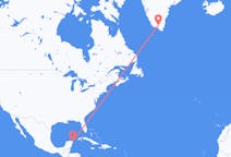 Flights from Cancun, Mexico to Narsarsuaq, Greenland