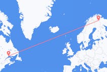 Flyreiser fra Sept-Îles, Canada til Ivalo, Finland