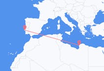 Flyg från Benghazi till Lissabon