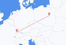 Flyreiser fra Mulhouse, til Warszawa