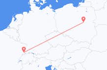 Flyg från Mulhouse till Warszawa