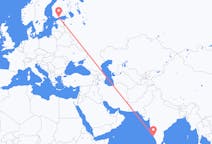 Flyrejser fra Mangalore, Indien til Helsinki, Finland