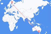 Flyreiser fra King Island, Australia til Uleåborg, Finland