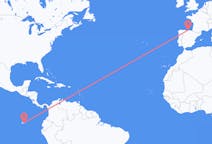 Flyreiser fra Baltra, Ecuador til Santander, Spania