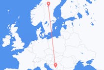 Flights from Östersund to Sarajevo