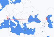 Flyrejser fra Makhatjkala, Rusland til Nice, Frankrig