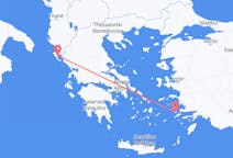 Flüge von der Stadt Kalymnos in die Stadt Korfu