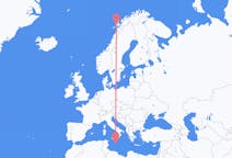 Flights from Stokmarknes, Norway to Valletta, Malta