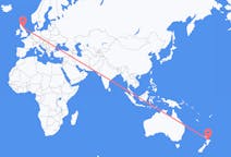 Flyreiser fra Tauranga, New Zealand til Edinburgh, Skottland