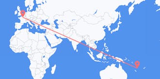 Flights from Vanuatu to France
