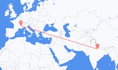 Flyg från Lucknow, Indien till Grenoble, Frankrike